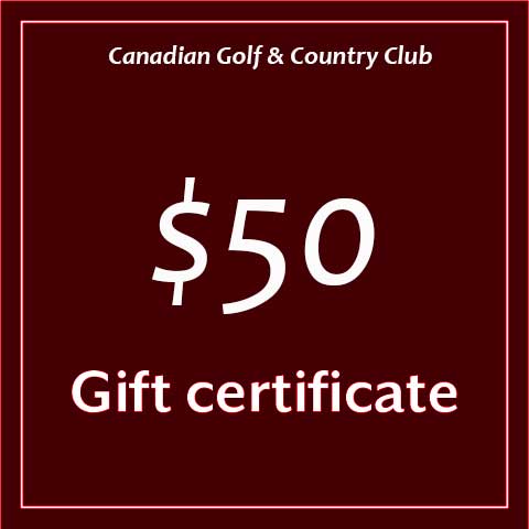 Gift Certificates -  Ottawa Golf Course Specials