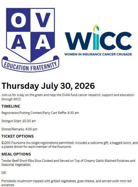 OVAA/WICC (Golfer Registration)