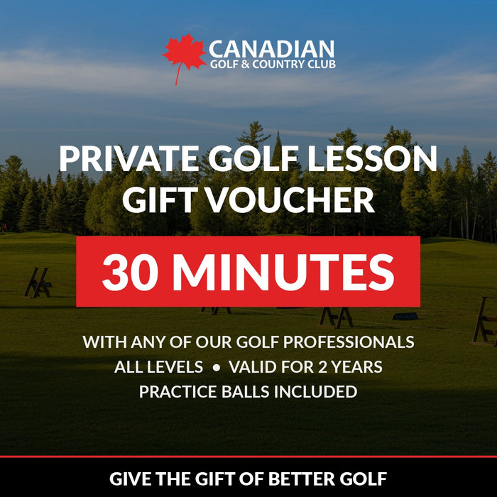 Private Golf Lesson Gift Voucher - 30 Minutes - Canadian Golf & Country Club