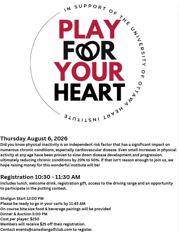 Play For Your Heart (Golf Registration)