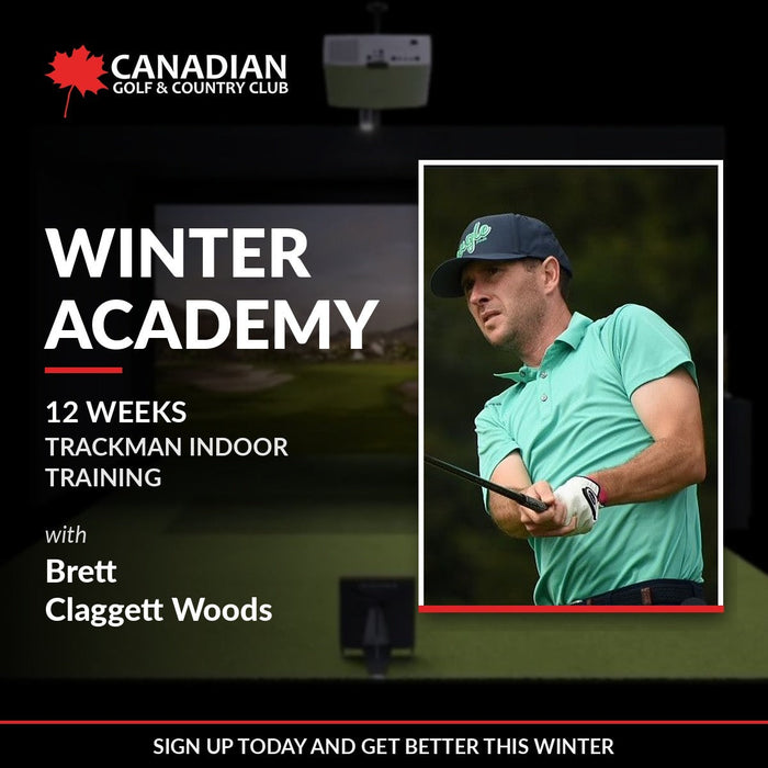 Winter Academy – 12 weeks of Trackman indoor golf training with Brett Claggett Woods at the Canadian Golf & Country Club